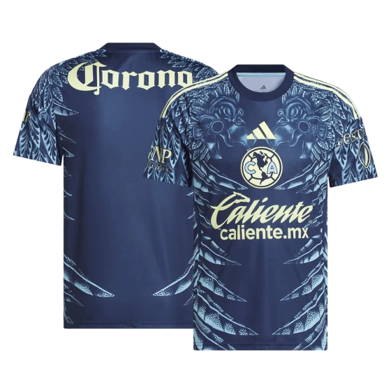 Club America Away Soccer Jersey 2025-26 Navy -Fan version
